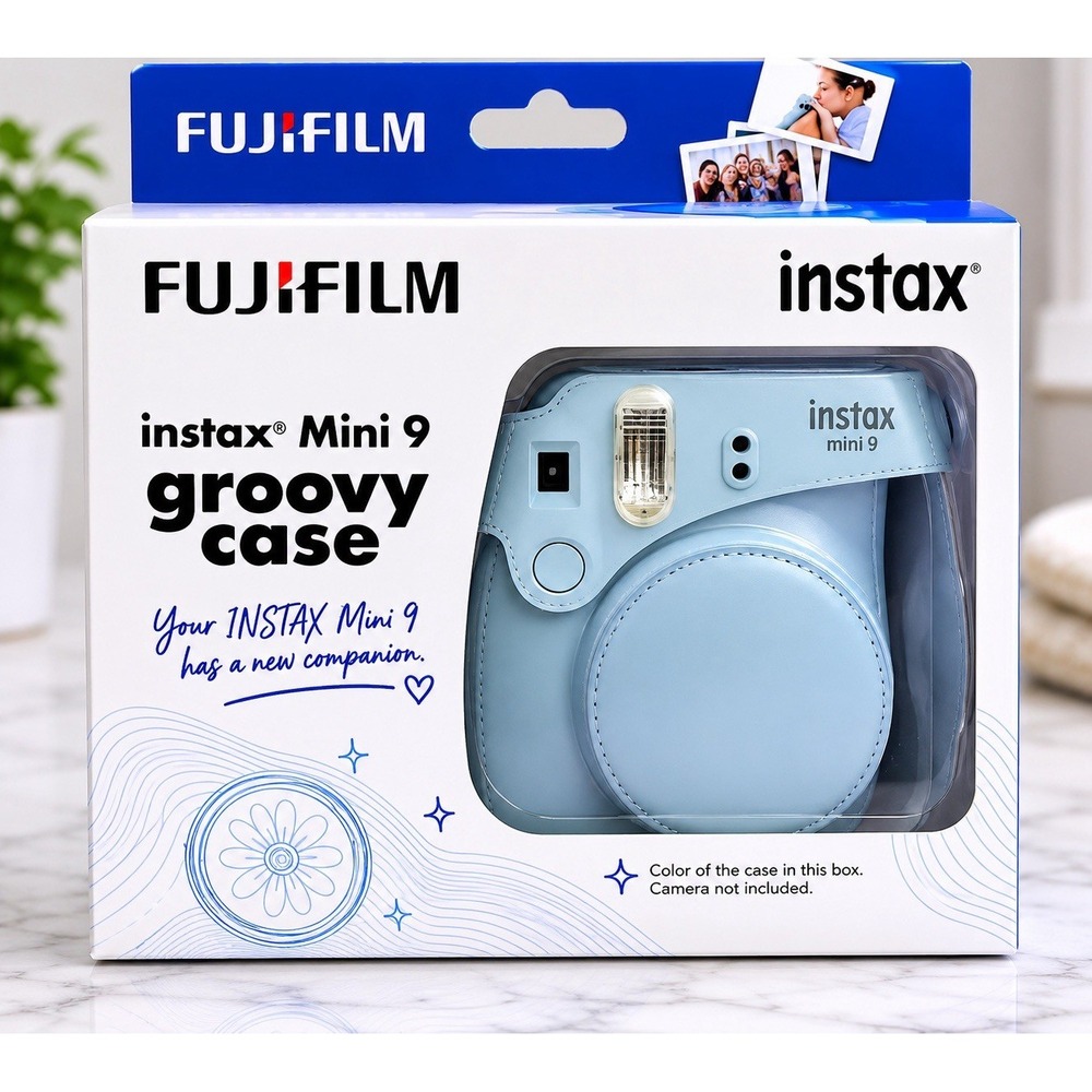 Fujifilm Instax Mini 9 Groovy Case Light Blue Camera Carry Case Only NIB